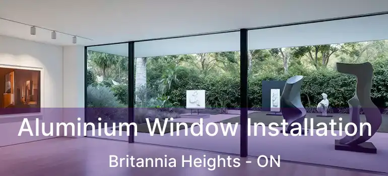 Aluminium Window Installation Britannia Heights - ON