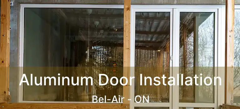  Aluminum Door Installation Bel-Air - ON