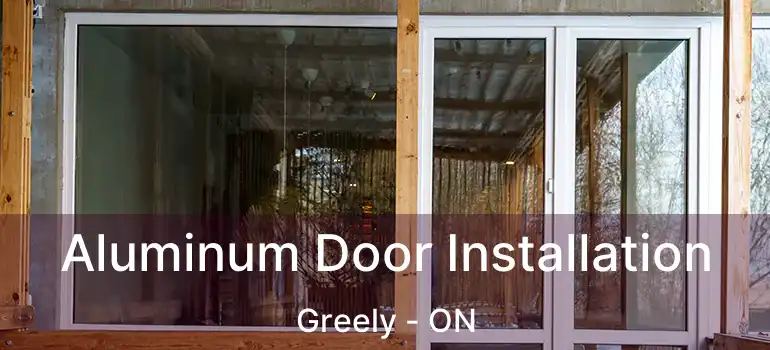 Aluminum Door Installation Greely - ON