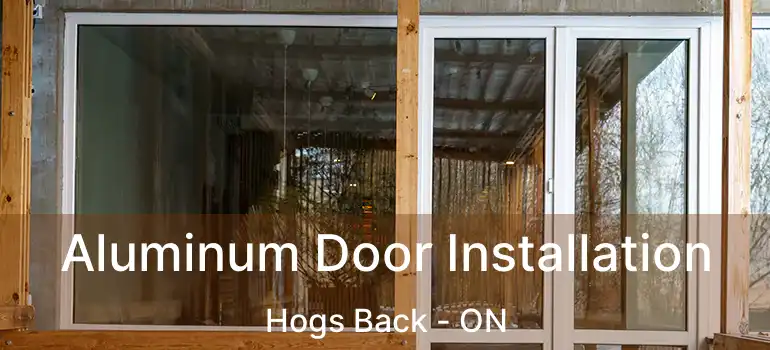  Aluminum Door Installation Hogs Back - ON