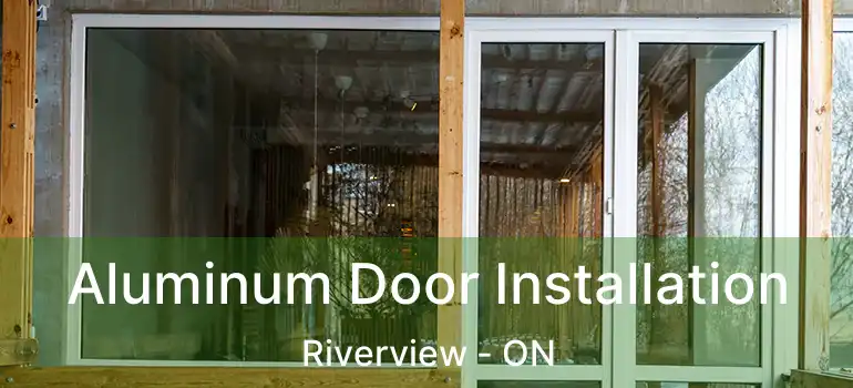  Aluminum Door Installation Riverview - ON