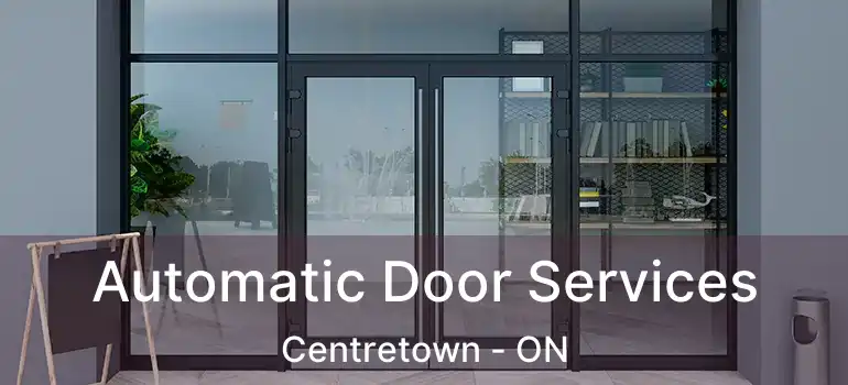 Automatic Door Services Centretown - ON