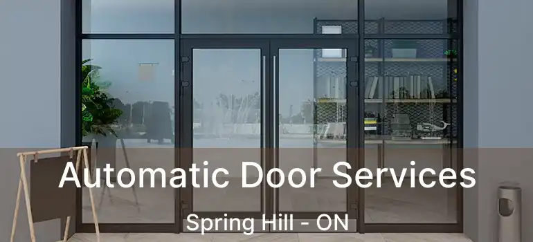 Automatic Door Services Spring Hill - ON