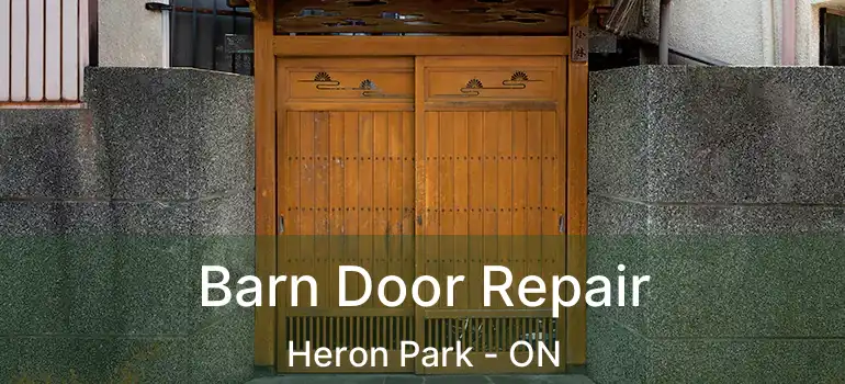 Barn Door Repair Heron Park - ON