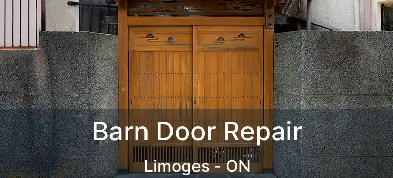  Barn Door Repair Limoges - ON