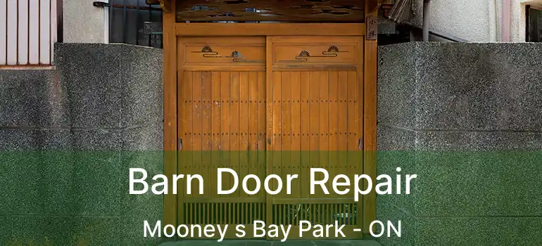  Barn Door Repair Mooney s Bay Park - ON