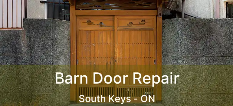 Barn Door Repair South Keys - ON