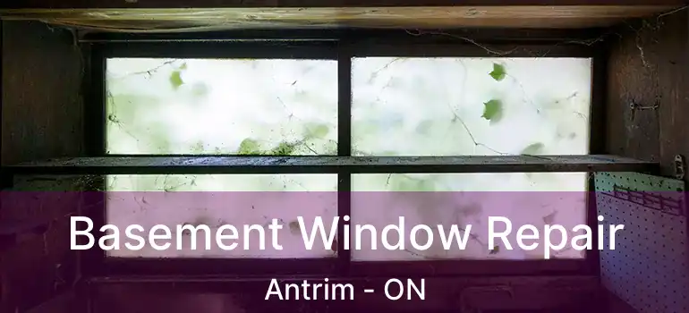 Basement Window Repair Antrim - ON
