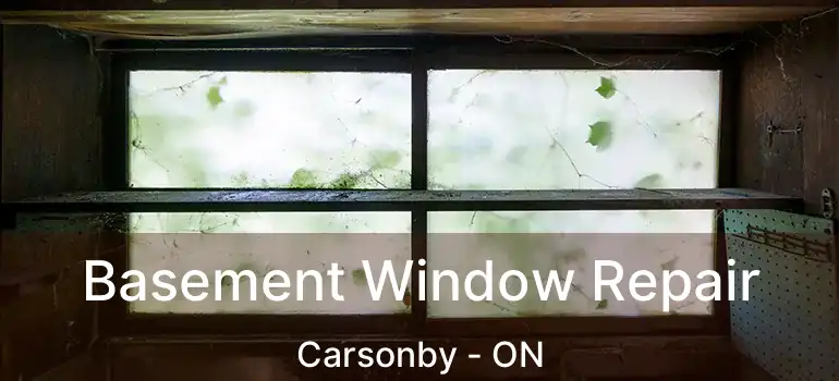 Basement Window Repair Carsonby - ON