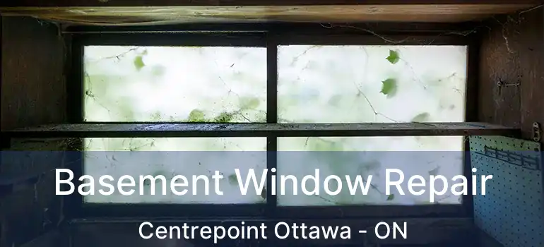 Basement Window Repair Centrepoint Ottawa - ON