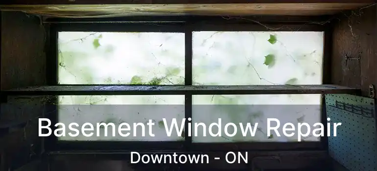 Basement Window Repair Downtown - ON