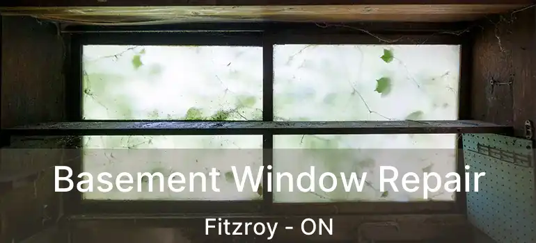 Basement Window Repair Fitzroy - ON