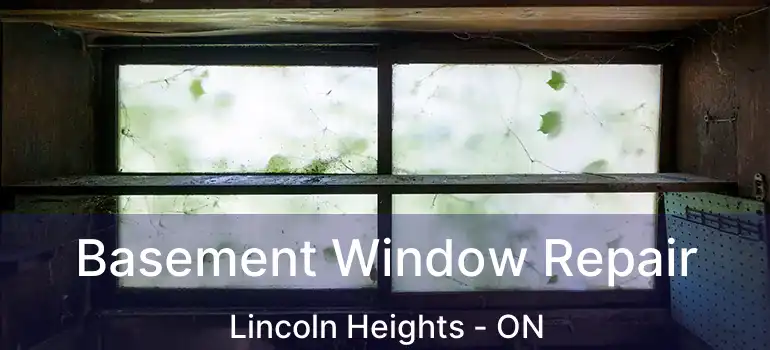 Basement Window Repair Lincoln Heights - ON