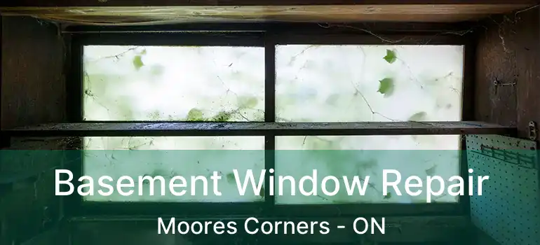 Basement Window Repair Moores Corners - ON
