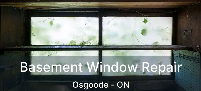 Basement Window Repair Osgoode - ON