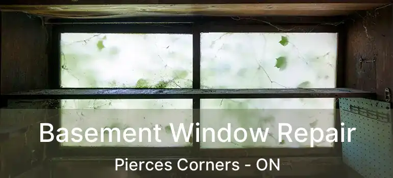 Basement Window Repair Pierces Corners - ON