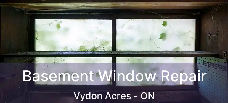 Basement Window Repair Vydon Acres - ON