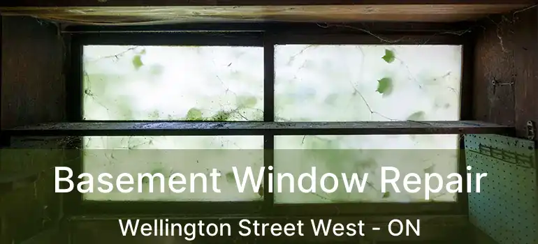  Basement Window Repair Wellington Street West - ON