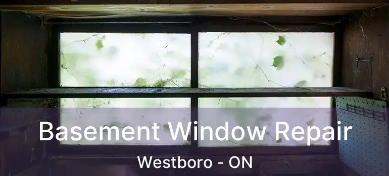 Basement Window Repair Westboro - ON