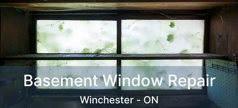 Basement Window Repair Winchester - ON