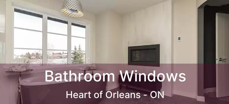 Bathroom Windows Heart of Orleans - ON