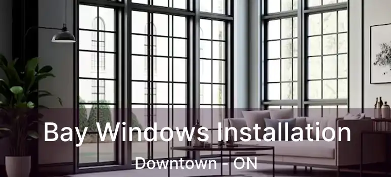 Bay Windows Installation Downtown - ON