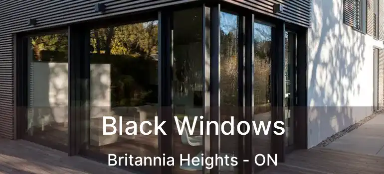 Black Windows Britannia Heights - ON