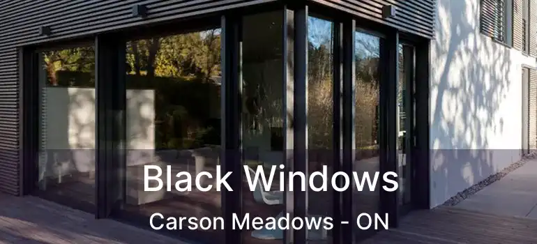 Black Windows Carson Meadows - ON