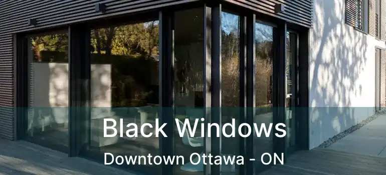 Black Windows Downtown Ottawa - ON