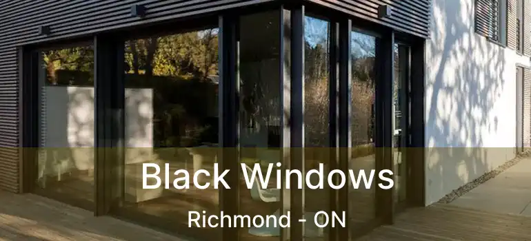  Black Windows Richmond - ON