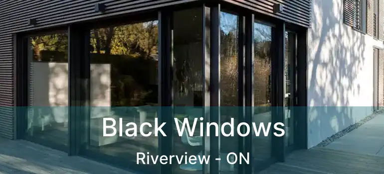 Black Windows Riverview - ON