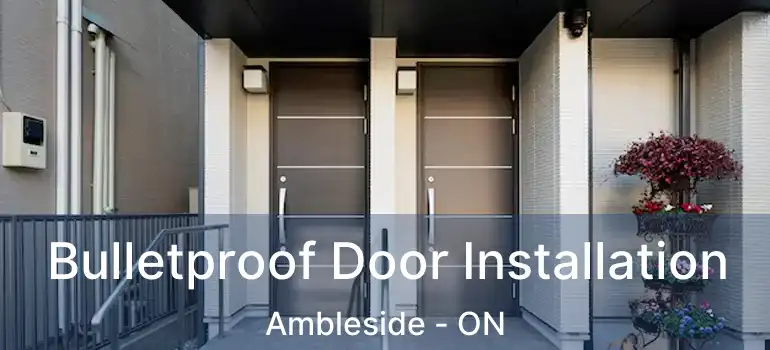  Bulletproof Door Installation Ambleside - ON
