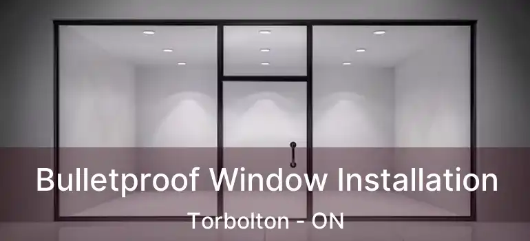 Bulletproof Window Installation Torbolton - ON