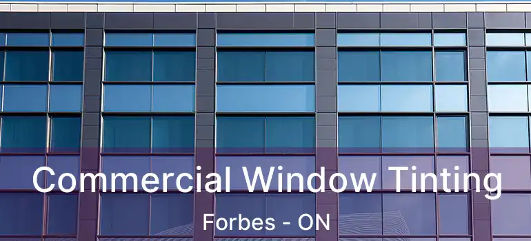 Commercial Window Tinting Forbes - ON