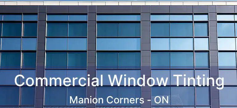  Commercial Window Tinting Manion Corners - ON