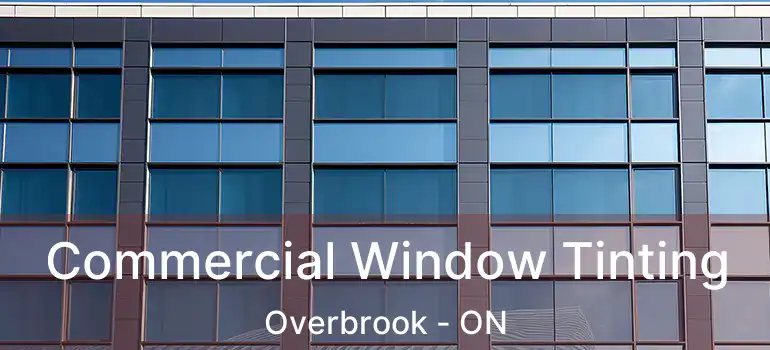 Commercial Window Tinting Overbrook - ON