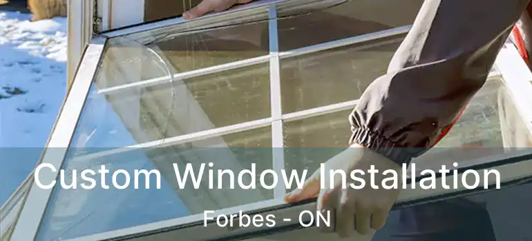Custom Window Installation Forbes - ON