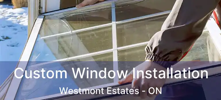 Custom Window Installation Westmont Estates - ON