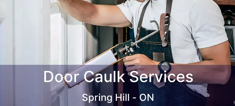  Door Caulk Services Spring Hill - ON