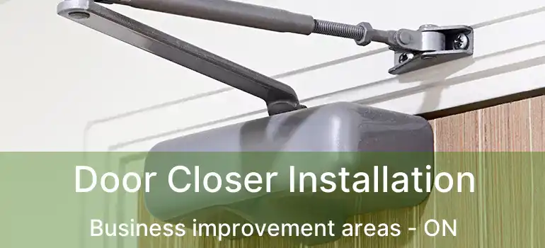 Door Closer Installation Business improvement areas - ON