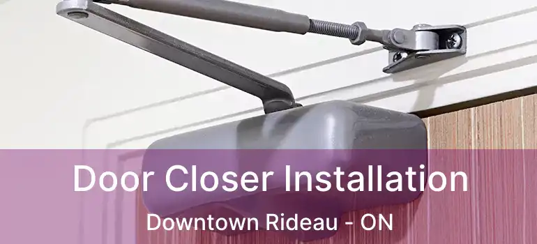 Door Closer Installation Downtown Rideau - ON
