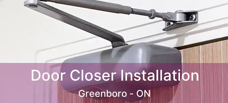 Door Closer Installation Greenboro - ON