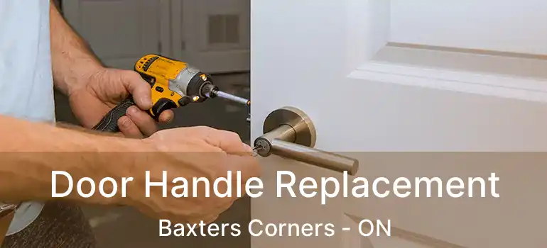 Door Handle Replacement Baxters Corners - ON