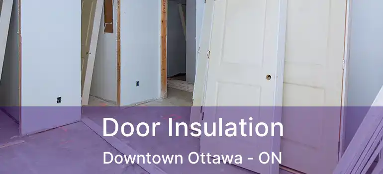 Door Insulation Downtown Ottawa - ON