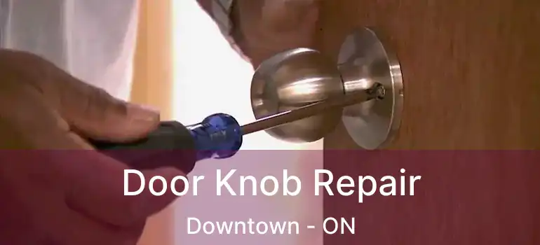 Door Knob Repair Downtown - ON