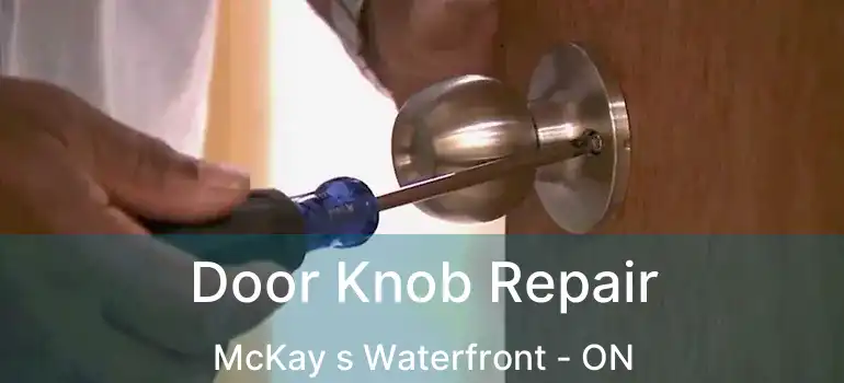 Door Knob Repair McKay s Waterfront - ON