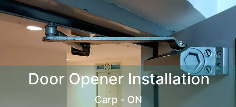 Door Opener Installation Carp - ON