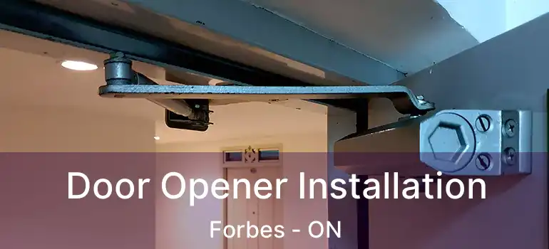 Door Opener Installation Forbes - ON