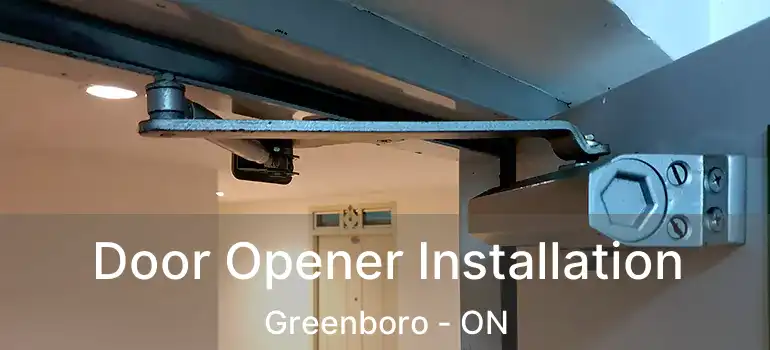 Door Opener Installation Greenboro - ON