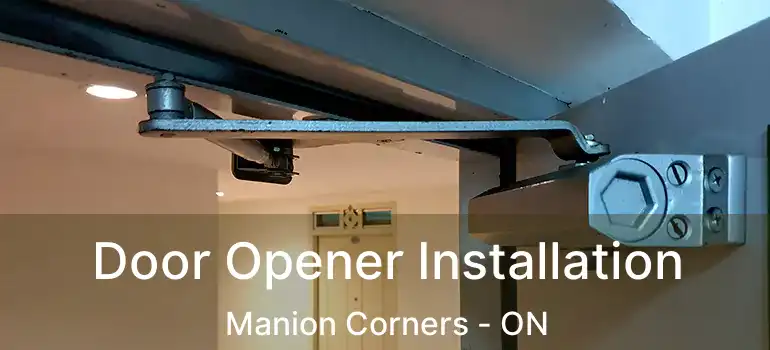 Door Opener Installation Manion Corners - ON